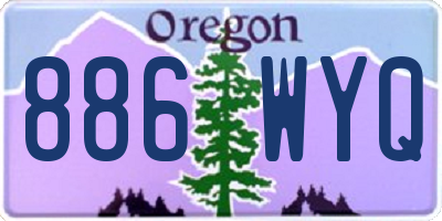 OR license plate 886WYQ