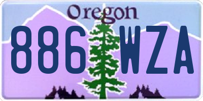 OR license plate 886WZA
