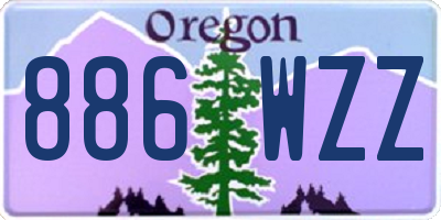 OR license plate 886WZZ