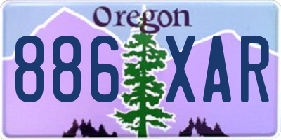 OR license plate 886XAR