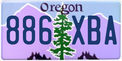 OR license plate 886XBA