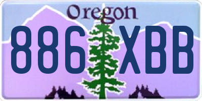 OR license plate 886XBB