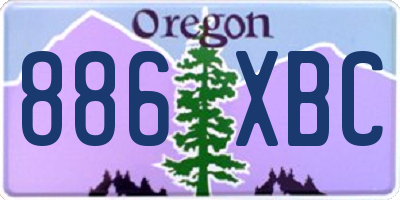 OR license plate 886XBC