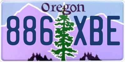 OR license plate 886XBE