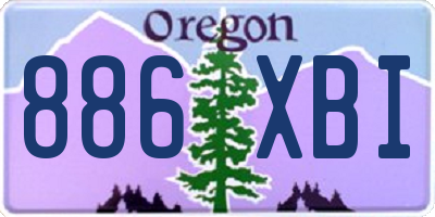 OR license plate 886XBI