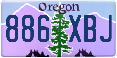 OR license plate 886XBJ