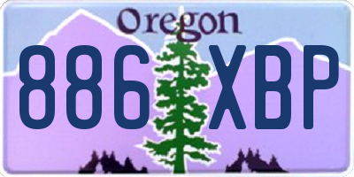 OR license plate 886XBP