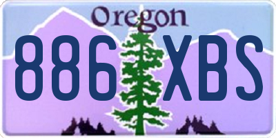 OR license plate 886XBS