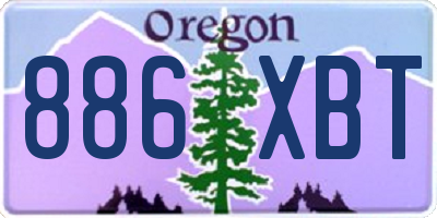 OR license plate 886XBT