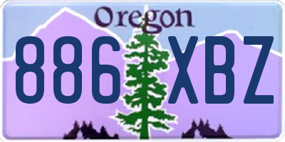 OR license plate 886XBZ