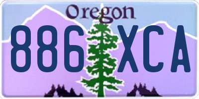 OR license plate 886XCA