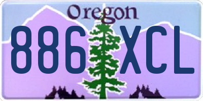 OR license plate 886XCL