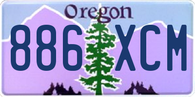 OR license plate 886XCM
