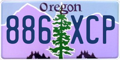 OR license plate 886XCP