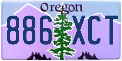 OR license plate 886XCT