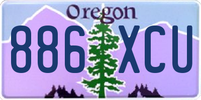 OR license plate 886XCU