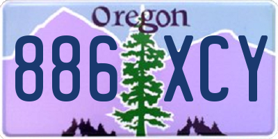 OR license plate 886XCY