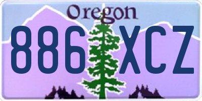 OR license plate 886XCZ