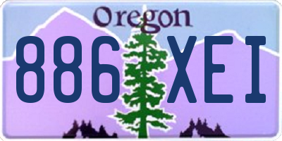 OR license plate 886XEI
