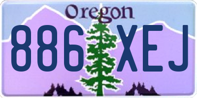 OR license plate 886XEJ