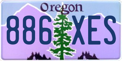 OR license plate 886XES