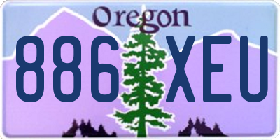 OR license plate 886XEU