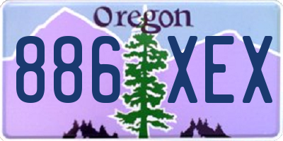 OR license plate 886XEX