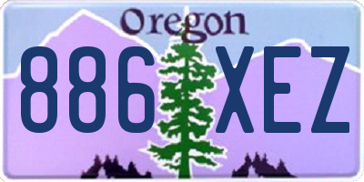 OR license plate 886XEZ