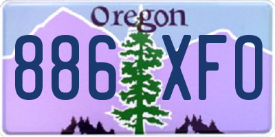 OR license plate 886XFO