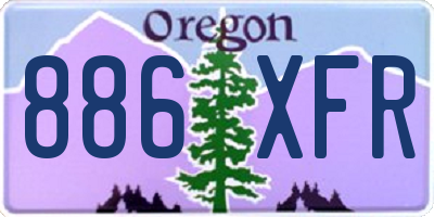 OR license plate 886XFR