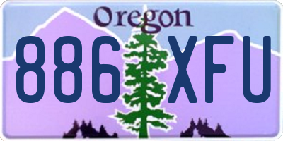 OR license plate 886XFU
