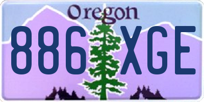 OR license plate 886XGE