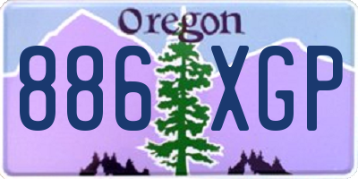 OR license plate 886XGP