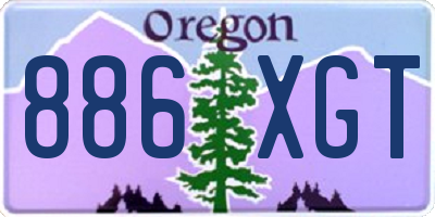 OR license plate 886XGT