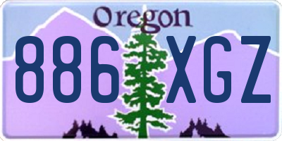 OR license plate 886XGZ