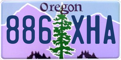 OR license plate 886XHA