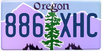 OR license plate 886XHC
