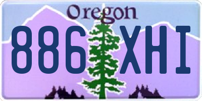 OR license plate 886XHI