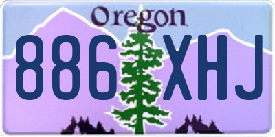 OR license plate 886XHJ