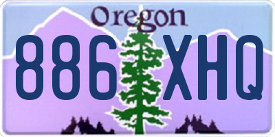 OR license plate 886XHQ