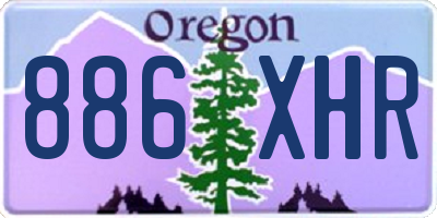 OR license plate 886XHR