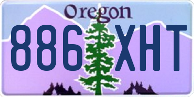 OR license plate 886XHT
