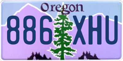 OR license plate 886XHU