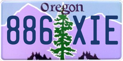 OR license plate 886XIE