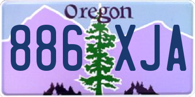 OR license plate 886XJA
