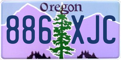 OR license plate 886XJC