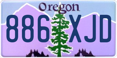 OR license plate 886XJD