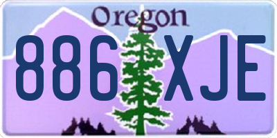 OR license plate 886XJE