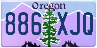 OR license plate 886XJQ