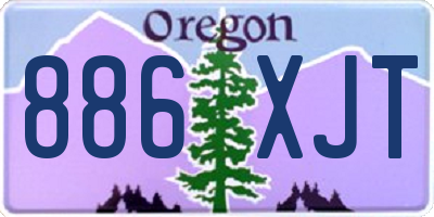OR license plate 886XJT
